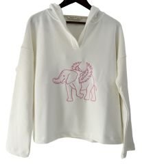 Breeze - Flying elephant in pink
